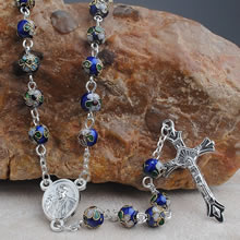 Cloisonne beads rosary